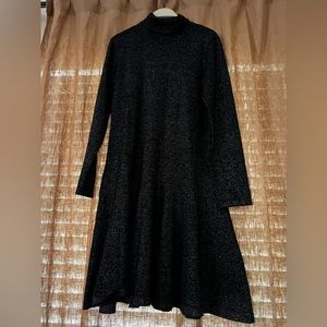 Calvin Klein lurex sparkling black dress. Size L